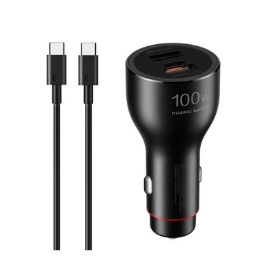 HUAWEI Max 100W SuperCharge Car Charger Dual Port Fast Charging Adapter