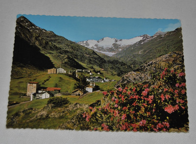 Postcard Austria Obergurgl-the glacier village Tyrol 1950/60s