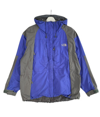 VTG The North Face Jacket Summit Series Gore Tex XCR Womens L Blue Grey Coat