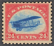 US Sc# C3 *MINT OG H* { 24c JENNY CURTIS } BIPLANE AIRMAIL FROM 1918 SERIE