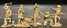 New Release! PLASTIC PLATOON Trappers Wild West Toy soldiers 1:32  Full set