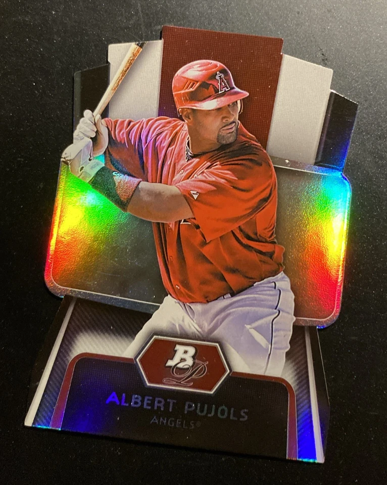 2012 Bowman Platinum Albert Pujols Die-Cut Insert #CES-AP Legend & Future HOF - Image 3 of 4