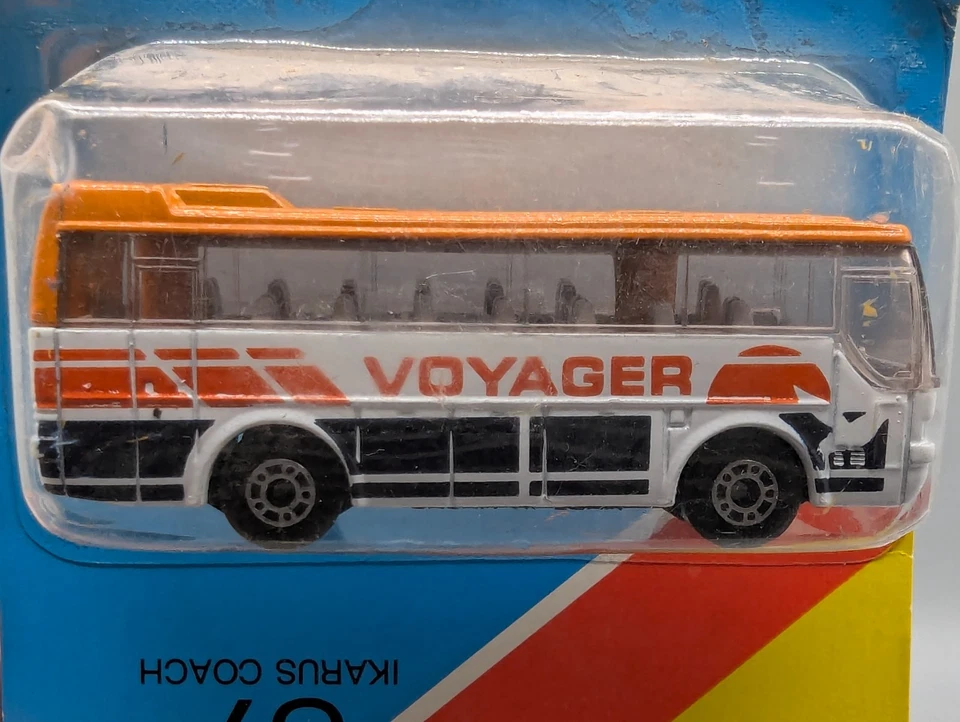Bus Modell ca. 1:100 nicht 1:64 Matchbox Ikarus coach #67 Made in Macau mit OVP - Bild 3 von 4