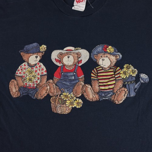Vintage No Boundaries Shirt Womens Extra Large Black Bears Farm Grandma Art - Picture 3 of 12