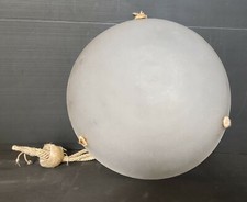 VASQUE LUSTRE PATE DE VERRE BLANCHE SIGNE MULLER FRES LUNEVILLE ART DECO