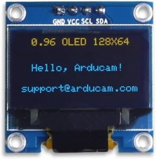 0.96 Inch OLED Module 12864 128x64 Yellow Blue SSD1306 Driver I2C Serial Self...