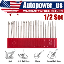 Diamond Grinding Carving Cutting Burr Bit Set For Dremel Rotary stone Tool glass