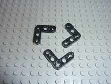 3 x LEGO TECHNIC Black Beam Liftarm Bent ref 32056 /Set 8284 8063 8448 8273 8145