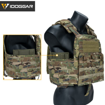 Poches Latérales Tactiques IDOGEAR 6x6 Pour Plaques - 2 Pièces - Molle - NEUVES