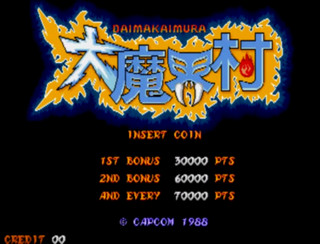 CAPCOM 1988 DAI-MAKAIMURA (Ghouls 'n Ghosts) Arcade PCB JAMMA Board Only JP F/S