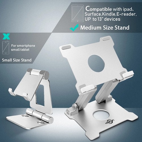 6-15 in Adjustable Aluminum Tablet Stand Holder for iPad air/mini/Pro Surface 15 - Picture 5 of 10