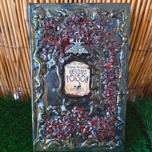 Handmade Crystal Journal -Diary-Notebook with Red Tiger Eye - Photo 1 sur 4