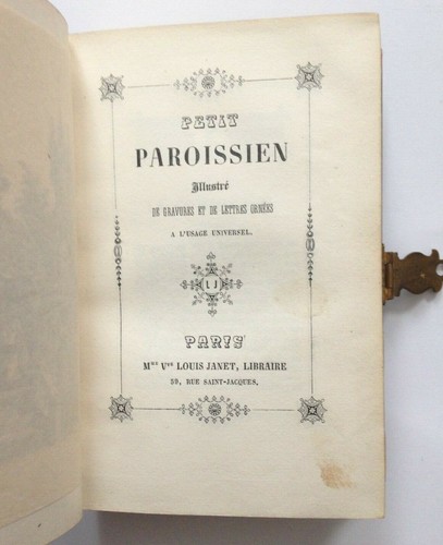 Roman parishioner in Latin & French SCALE BINDING GOLD BRONZE DECORATION - Picture 9 of 10