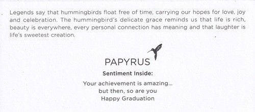 TARJETA DE GRADUACIÓN PAPIRO NUEVA EN PAQUETE PRECIO DE VENTA SUGERIDO POR EL FABRICANTE $6.95 TARJETA DE FELICITACIÓN (M1) - Imagen 3 de 3