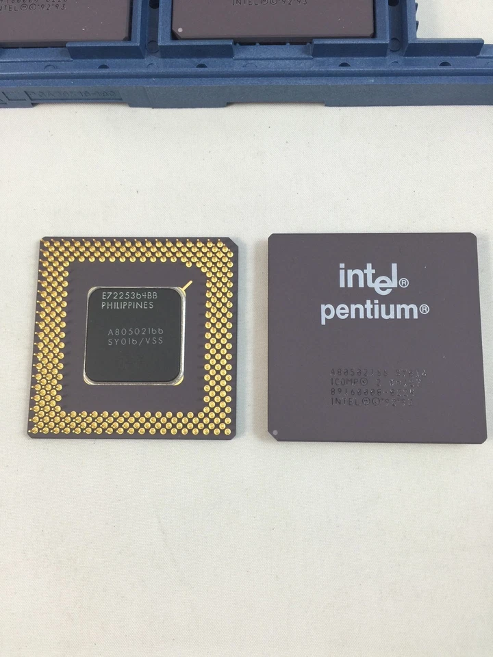 NEW Intel Pentium 166 MHZ CPU Vintage A80502166 1993 Ceramic SY016 SY017 P166 - Image 4 of 4
