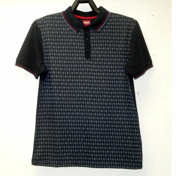 Merc Londres Prendas Diamante Polo Azul Medio TD112 MM 03 - Imagen 2 de 3