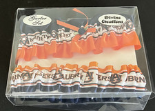 New NCAA Auburn University Tigers Elastic Lace Bridal Wedding Garter Set College