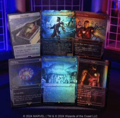 マジック：ザ・ギャザリング secret lair MARVEL Ironman rainbow foil s-l400.jpg
