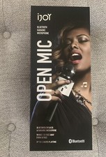 Ijoy Open Mic Bluetooth Speaker  Karaoke Microphone Silver  Black Brand New