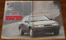 MAZDA 626 GT MAGAZINE ARTICLE MOTOR TREND ROAD TEST SPORTS SEDAN