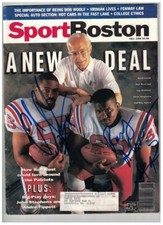 Chris Singleton Ray Agnew New England Patriots Signed Magazine W/Our COA