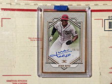 2022 Topps Definitive Collection Juan Soto Framed Auto 8/30 Autograph RAW Match