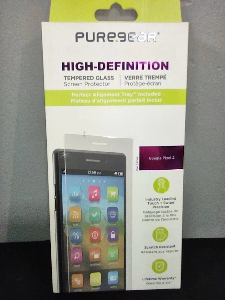 PureGear Google Pixel 4 Clear 9H HD Tempered Glass Display Screen Protector - Image 2 of 4