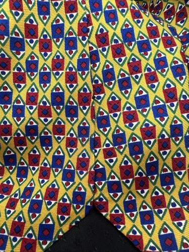 Macartney’s Men’s Necktie Yellow Red Blue Green Design - Picture 10 of 15