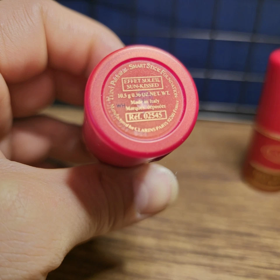 Lote De 2 Base Clarins Paris Sun Kissed Smart Stick 0.36 OZ Ref.02545 NOS Foto 4 de 4