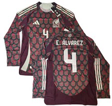 Mexico 2024 Home Auth Heat.Rdy Long Sleeve Jersey adidas M-3XL NWT Alvarez 4