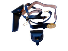 US Buckle Officer Skórzany pasek miecz Wojna domowa Unia Armia Czapka USA Skórzana kabura