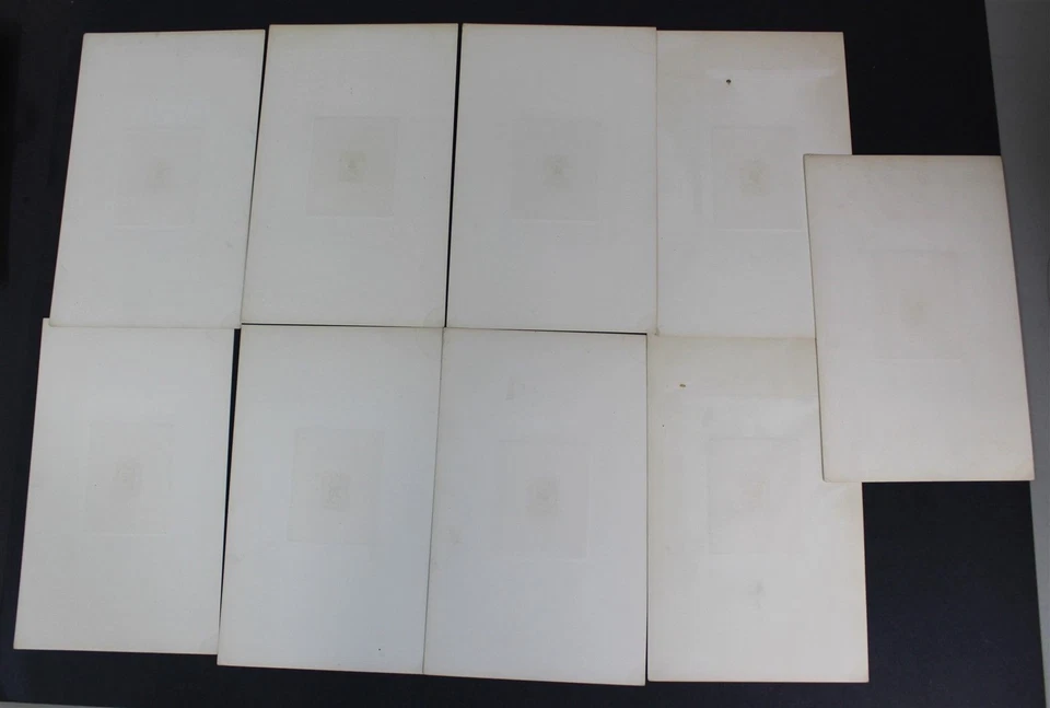 US - Lot of 9 Official Stamps Large Proofs ,Scott# O47P1-O55P1- Unused, NH ,NG   - Image 2 of 2