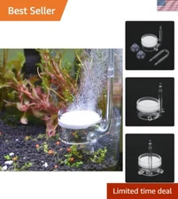 Efficient Glass CO2 Diffuser with U-Shape Connecting Tube for Aquarium Plants