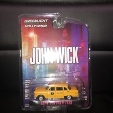 Greenlight 1:64 Hollywood 33 John Wick 1974 Checker Taxi NYC 44930F Chase Car