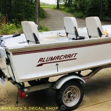 OEM Alumacraft Boat Pontoon Yacht Decals 2PC Set Vinyl High Quality New Vintage