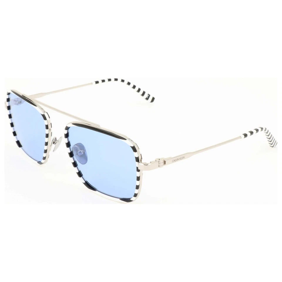 Gafas de sol Calvin Klein Hombre 55 mm rayas blancas/negras CK18102S-199-55
