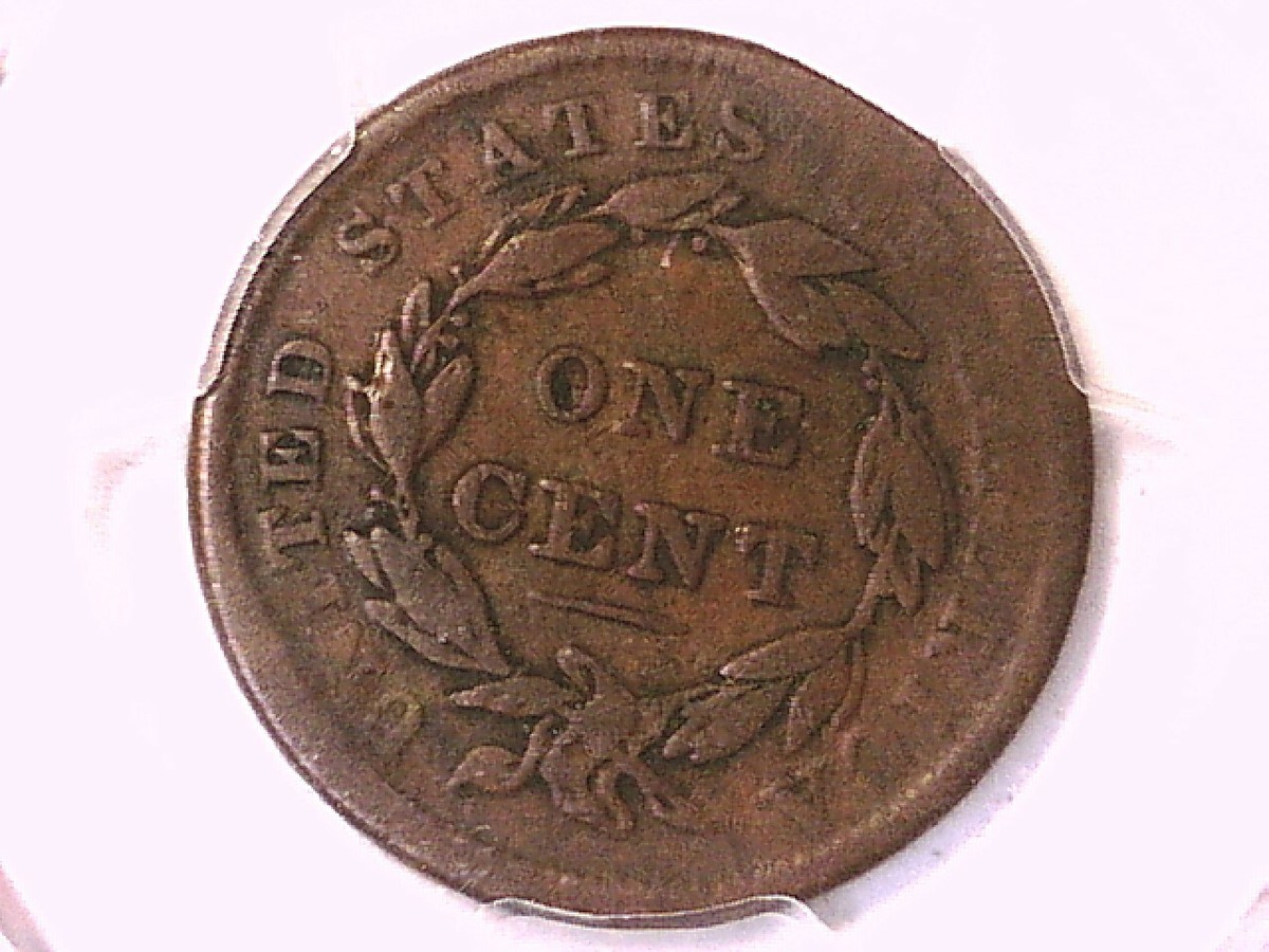 1838 Large Cent PCGS Genuine Damage - F Detail 44516600 | eBay