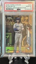 2020 Topps Chrome Update Bo Bichette Gold Refractor /50 PSA 10 Gem Mint
