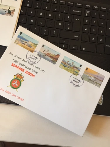 Isle Of Man 1983 Marine Birds High Definitive 20p-£1 First Day Cover Ramsey PMK