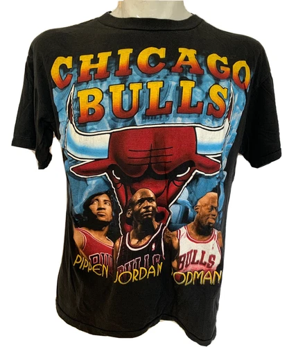Chicago Bulls Rap Bootleg Shirt Single Stitch X 1990s vintage concert t-shirt, vintage, size XL, single stitch, B+ condition