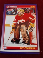 1991 Score American #381 Trevor Kidd Calgary Flames ROOKIE RC TOP PROSPECT MVP