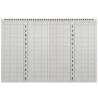 BARBER BEAUTY SALON SPA DL PRO LARGE APPOINTMENT BOOK 12 COLUMN