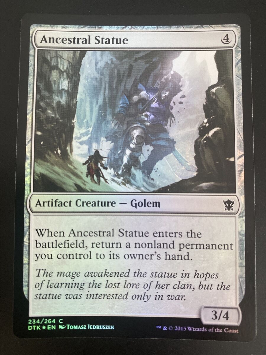 Foil Ancestral Statue #234/264 MTG Dragons of Tarkir NM Foil Ancestral Statue #234/264 MTG Dragons of Tarkir NM