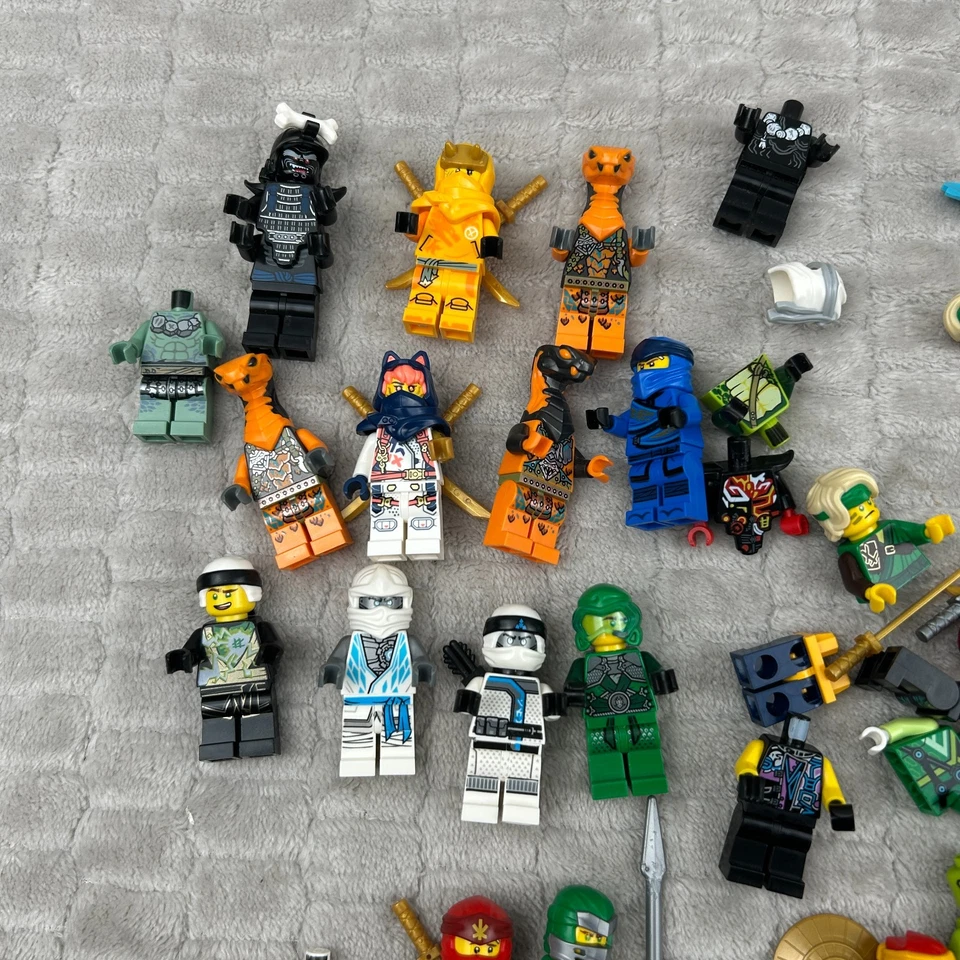 Authentic LEGO Minifigure Lot of Ninjago Figures and Accessories - Image 2 of 4