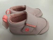 NWT Carter  s Baby Girl Crawl Leather Shoes Sz 4