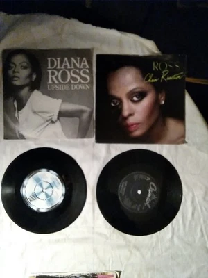 DIANA ROSS 6 X7 INCH VINYL SINGLES MOTOWN/CAPITOL 1970/80s 5 PICTURE SLEEVES ALL - Image 1 of 4