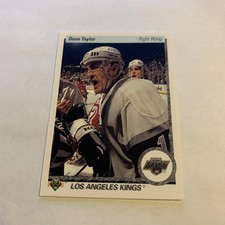 1990-91 Upper Deck Hockey Card #214 Dave Taylor Los Angeles Kings