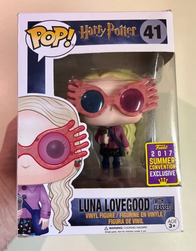 Funko Pop! Harry Potter Luna Lovegood (w/ Glasses) #41, 2017, Damaged Box, READ