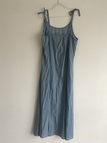 Little Tienda Blue Cotton Maxi Dress Size XXL - Picture 2 of 4