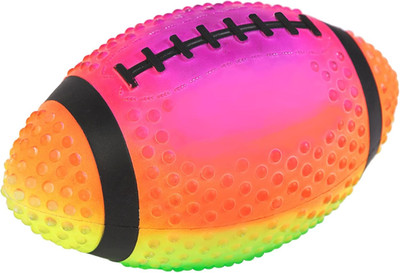 Regent Practice Football Neon Rainbow Colored 9'' Spiked for Gripping Control Mad